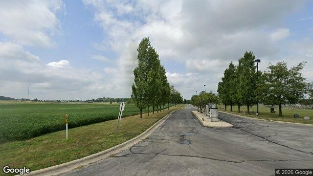 Street-level view toward Ohio Peace Officer Training Academy Tactical Training Center entrance and grounds.